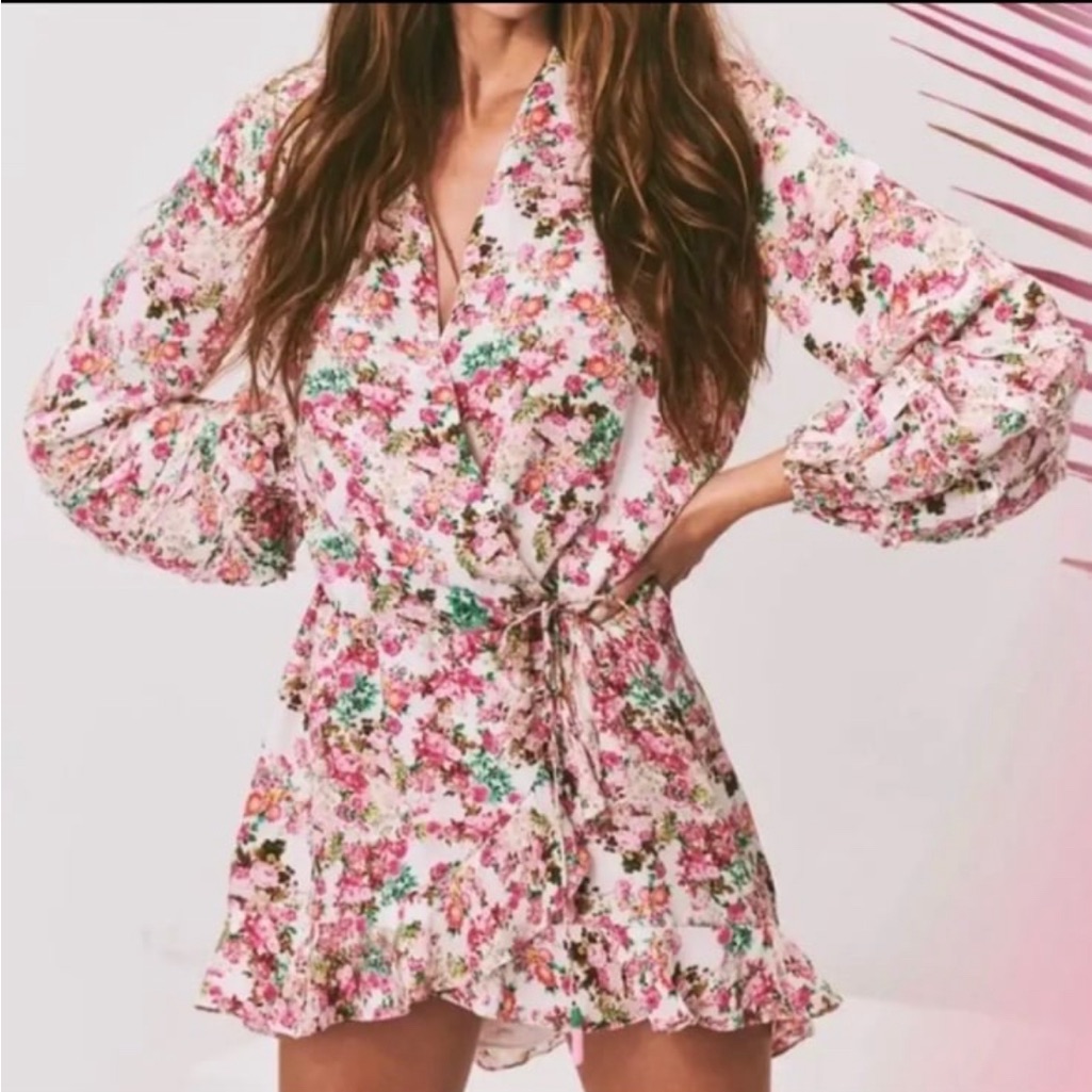 Rococo Sand Floral Print Dress In Xs